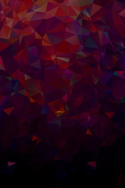 Fond géométrique sombre polygonal abstrait. Poly bas. — Image vectorielle