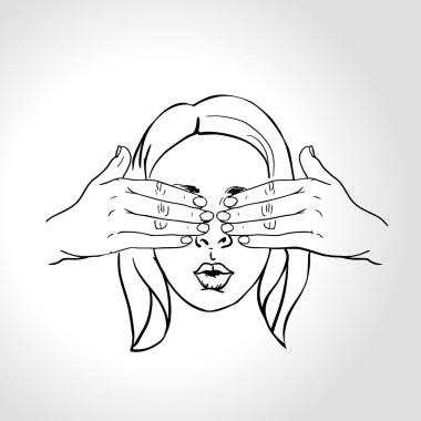 Sürpriz erkek yüz, bil bakalım kim kavramı. 