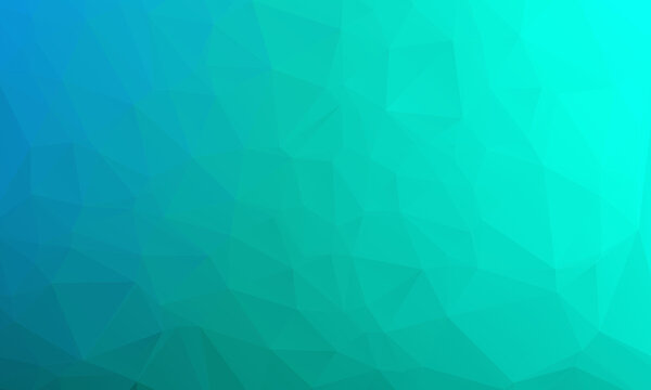 Abstract bright blue geometric background, consists of triangles. Polygonal abstract aqua background. 