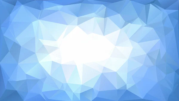 Vektor abstrakter polygonaler blauer Hintergrund oder Rahmen — Stockvektor