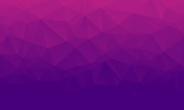 Shades of purple abstract polygonal geometric background. Low poly.  clipart