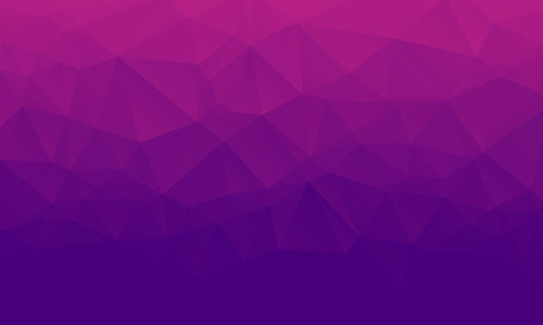 Shades of purple abstract polygonal geometric background. Low poly. 