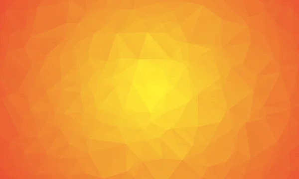 Tons de laranja abstrato fundo geométrico poligonal - baixo poli . — Vetor de Stock