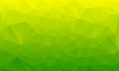 Shades of green abstract polygonal geometric background. Low poly. 