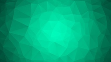 Emerald green abstract polygonal geometric background. Low poly.  clipart