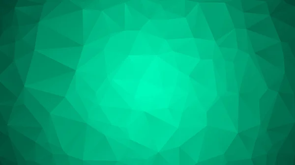 Emerald green abstract polygonal geometric background. Low poly. — Stock Vector