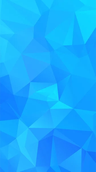 Tons de ciano abstrato fundo geométrico poligonal baixo poli . — Vetor de Stock