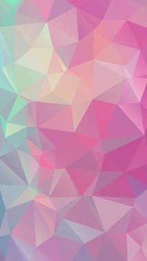 Pembe poligonal geometrik arka plan - düşük Poli tonları. 
