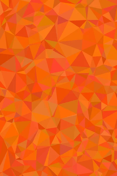 Schattierungen von orangefarbenen abstrakten polygonalen geometrischen Hintergrund - niedriges Poly. — Stockvektor