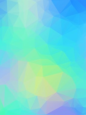 Doğal poligonal arka plan. Pürüzsüz bahar renkleri yeşil mavi