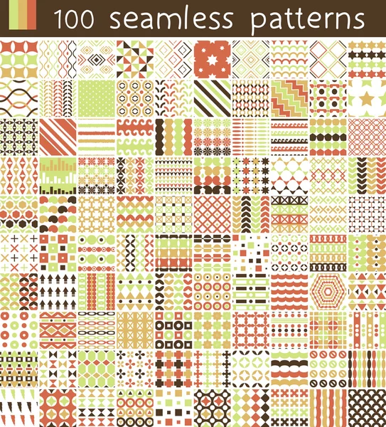 100 vector patroon. — Stockvector