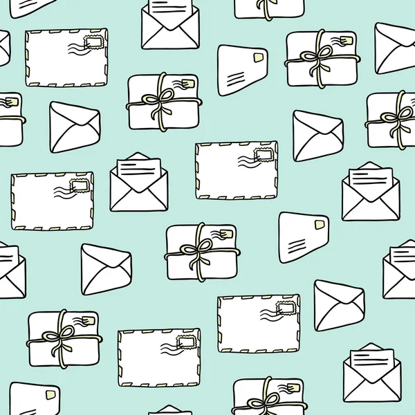 Modèle de courrier sans couture . — Image vectorielle