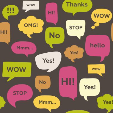 Konuşma balonları ile Seamless Modeli