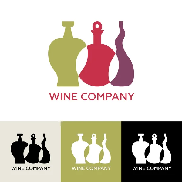 Vector Logo voor wijn bedrijf. — Stockvector