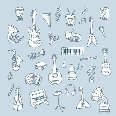 müzik aletleri bir dizi