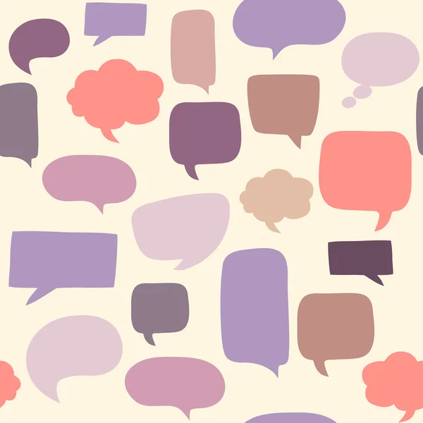 Speech bubbles seamless pattern — Stock Vector