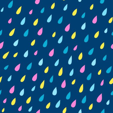 Yağmur damlaları ile Seamless Modeli