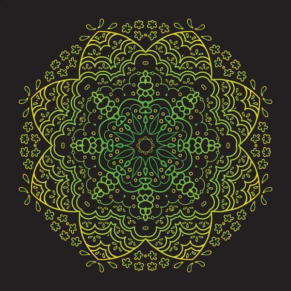 Kreisförmiges dekoratives geometrisches Muster — Stockvektor