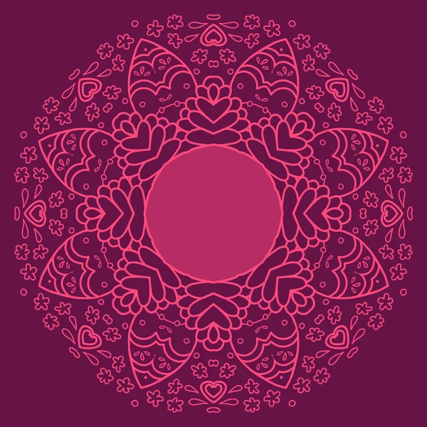 Modèle géométrique décoratif circulaire — Image vectorielle