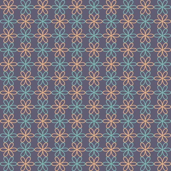 Abstract flower pattern wallpaper. Vector illustration. Seamless background. — Stock Vector
