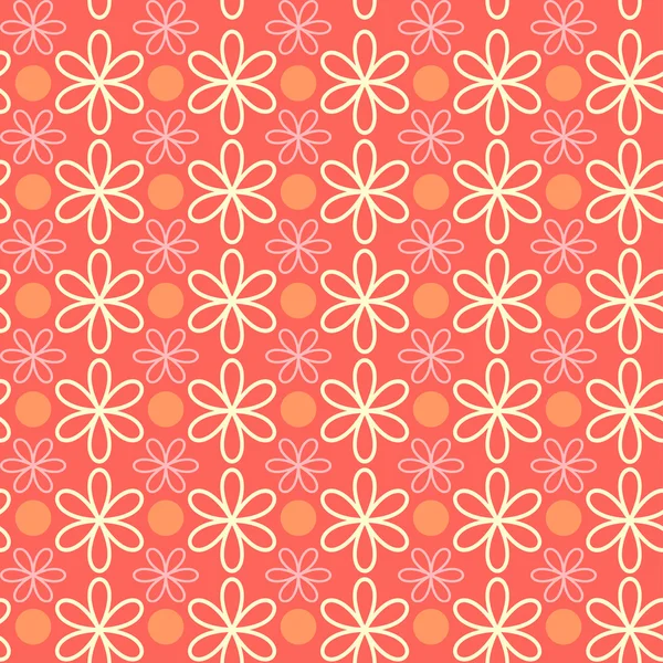 Fondo de pantalla abstracto patrón de flores. Ilustración vectorial. Fondo sin costuras . — Archivo Imágenes Vectoriales