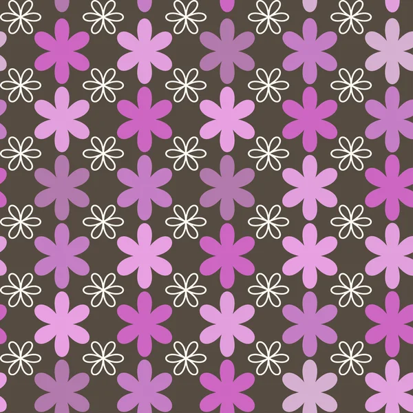 装飾的なシームレス パターン。花のベクトルの背景. — ストックベクタ