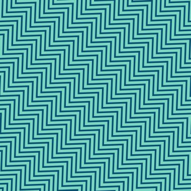 Zikzaklar ile kesintisiz geometrik desen. Vektör çizim