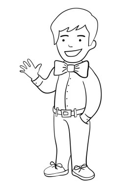 resimde gülümseyen bir çocuğun