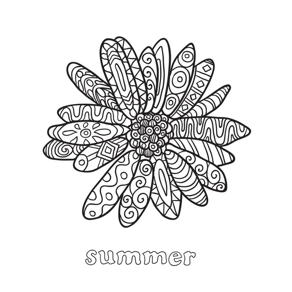 Karalama desenli çiçek