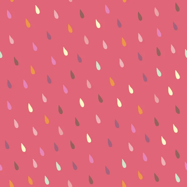 Vector rain drops seamless pattern — Stock Vector
