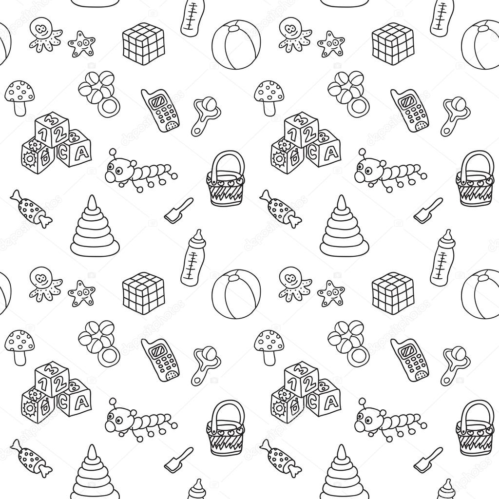 Pattern with toys