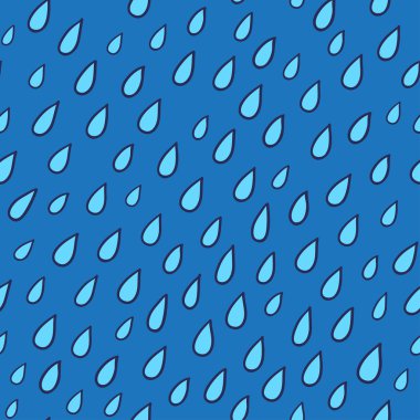 Yağmur damlaları ile Seamless Modeli