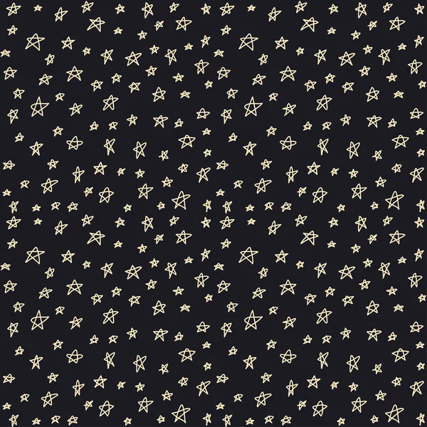 Patrón de estrellas sin costuras. Fondo vectorial . — Vector de stock