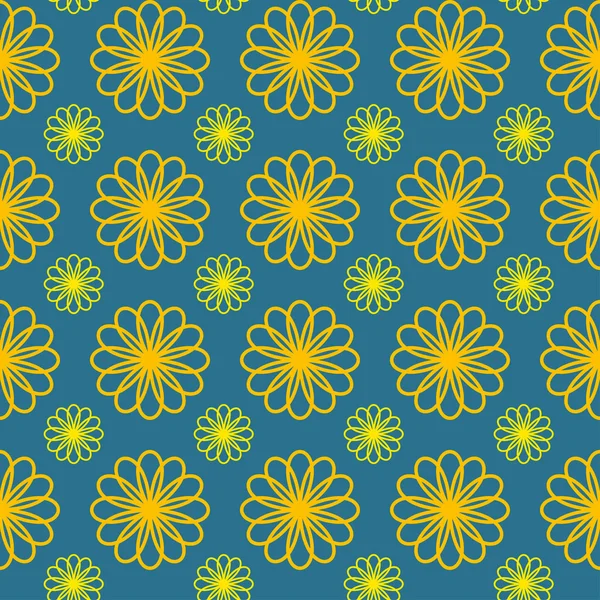 Decoratieve naadloze patroon. Vector floral achtergrond. — Stockvector