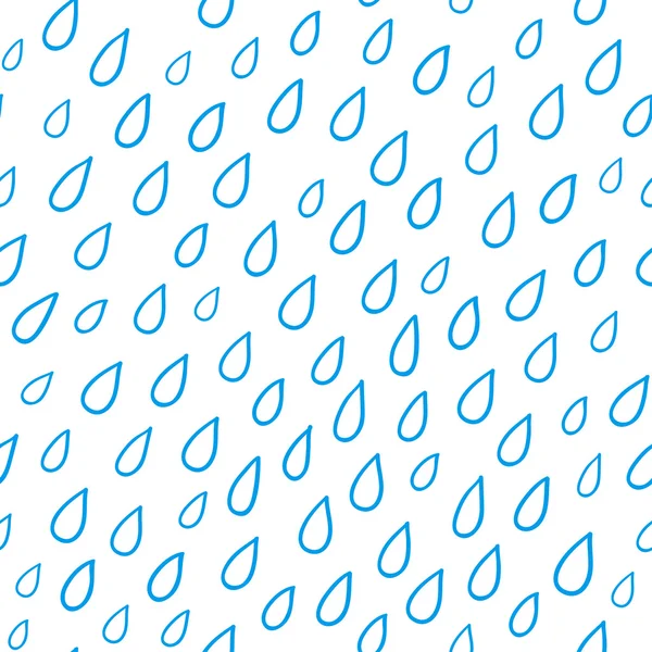 Patrón sin costuras con gotas de lluvia — Vector de stock