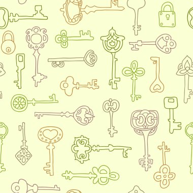 vintage tuşları ile Seamless Modeli