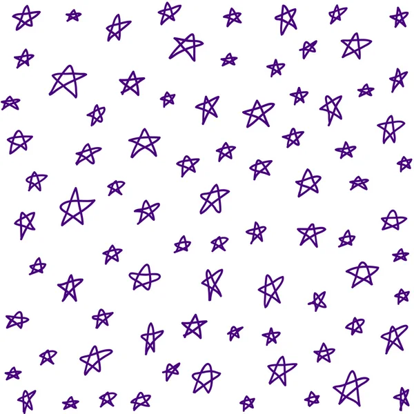 Patrón de estrellas sin costuras. Fondo vectorial . — Vector de stock