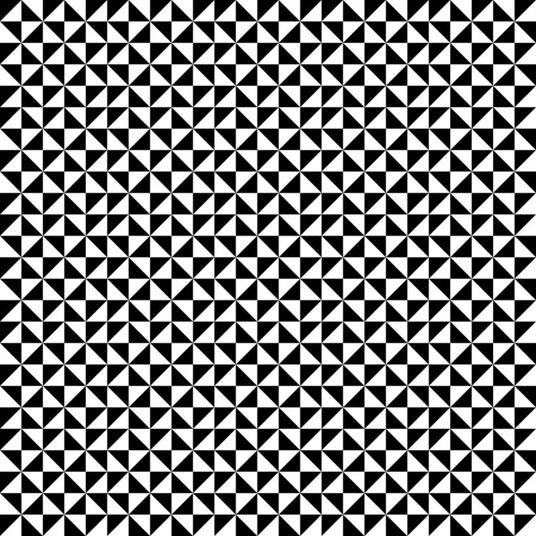 黒と白の三角形のパターン、背景、テクスチャ — ストックベクタ