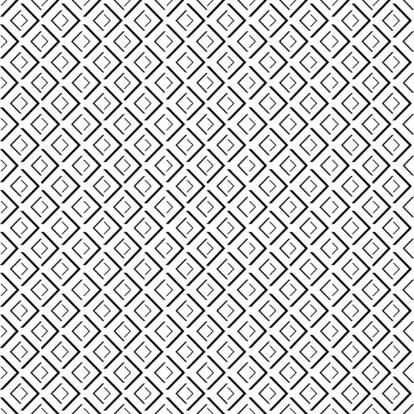 흑인과 백인 기하학적 다이아몬드 모양 완벽 한 패턴을 추상화, 벡터 — 스톡 벡터