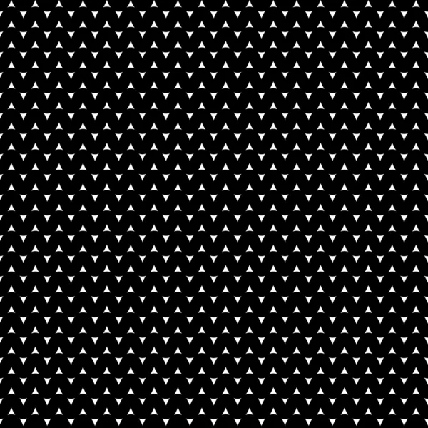 Black and white triangle pattern, background, texture — Stock Vector