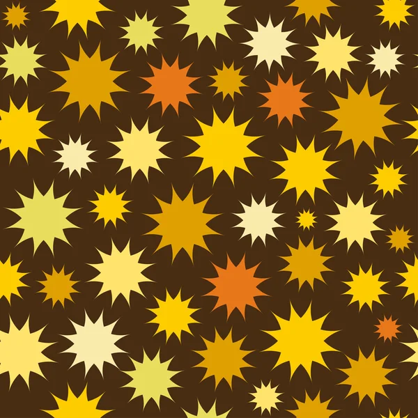 Abstrakte mehrfarbige Sternenfeuerwerk Hintergrund. Kreise nahtloses Muster. — Stockvektor