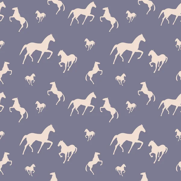 Horses seamless pattern — Stock Vector