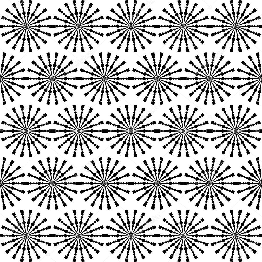 抽象的な幾何学的なシームレス パターン Circle および Line と黒と白のスタイル パターン 壁紙 塗りつぶし Web ページの背景テクスチャの無限テクスチャ ストックベクター C Marina Mandarina
