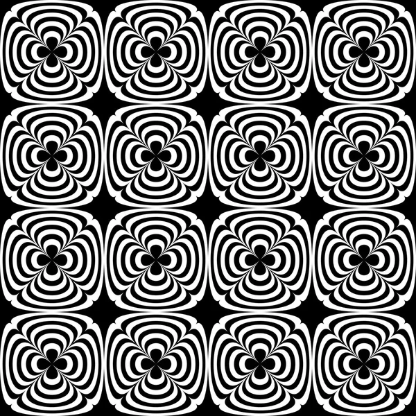 Abstract geometric seamless pattern. Black and white style pattern with circle and line. Endless texture for wallpaper, fill, web page background, surface texture. — Stock Vector