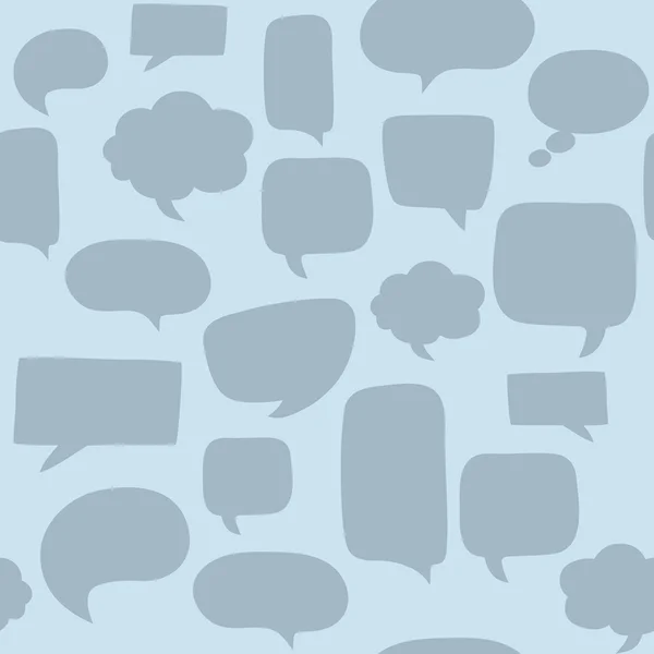 Seamless pattern with speech bubbles — Stock Vector