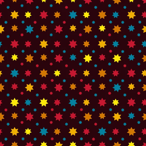 Patrón sin costura abstracto con estrellas. Textura sin fin se puede utilizar para el papel pintado, relleno de patrones, fondo de página web, textura superficial . — Vector de stock