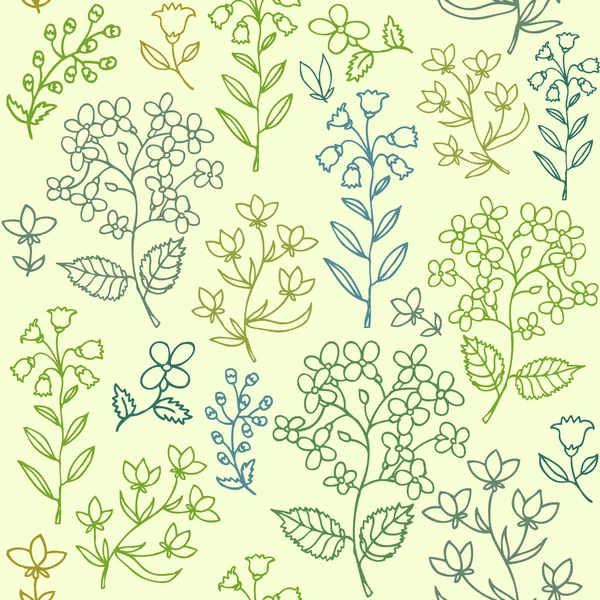 Floral seamless pattern.Seamless 패턴은 벽지, 패턴채우기, 웹 페이지 배경, 표면 질감에 사용 할 수있습니다.. — 스톡 벡터