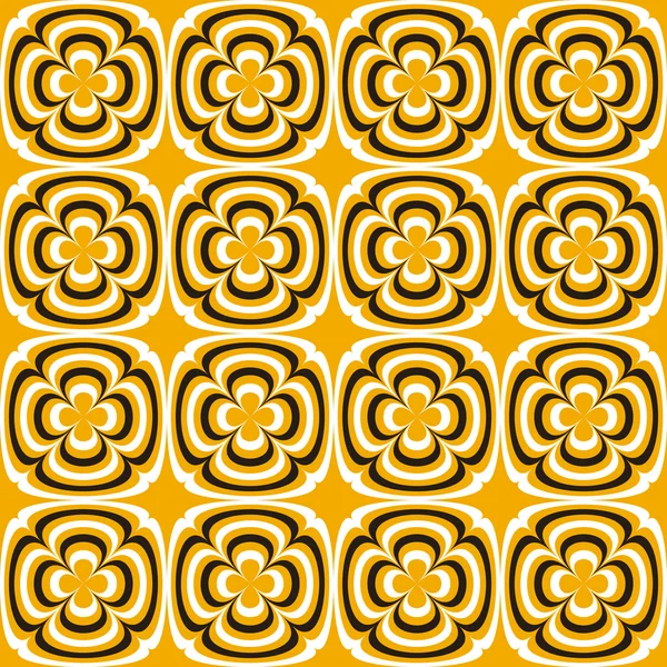 Patrón geométrico abstracto sin costura. Patrón de estilo marrón, amarillo y blanco con círculo y línea. Textura infinita para papel pintado, relleno, fondo de página web, textura superficial . — Vector de stock