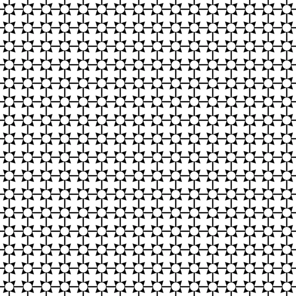 Monochroom geometrische sieraad. Vector naadloze patroon. Eindeloze textuur kan worden gebruikt voor het afdrukken op stof, papier of schroot boeken, behang, opvulpatronen, webpagina-achtergrond, textuur. — Stockvector