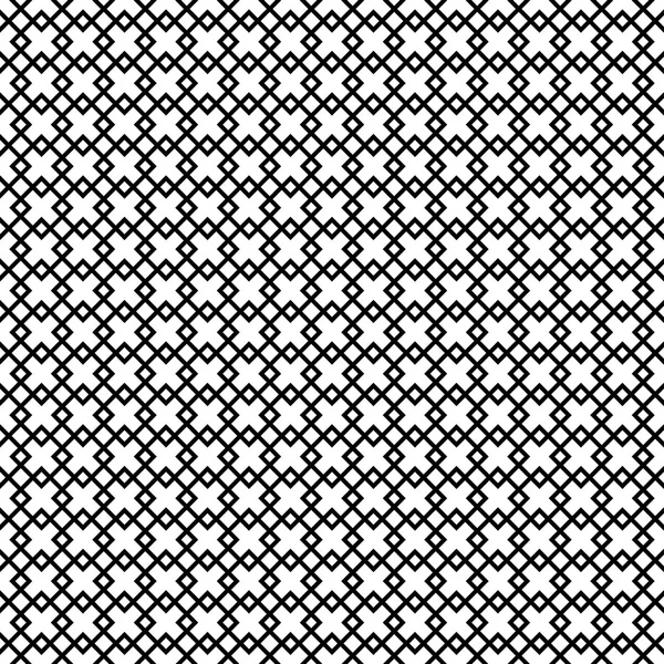 Monochrome geometric ornament. Vector seamless pattern. Endless texture can be used for printing onto fabric, paper or scrap booking, wallpaper, pattern fills, web page background, surface texture. — Stock Vector